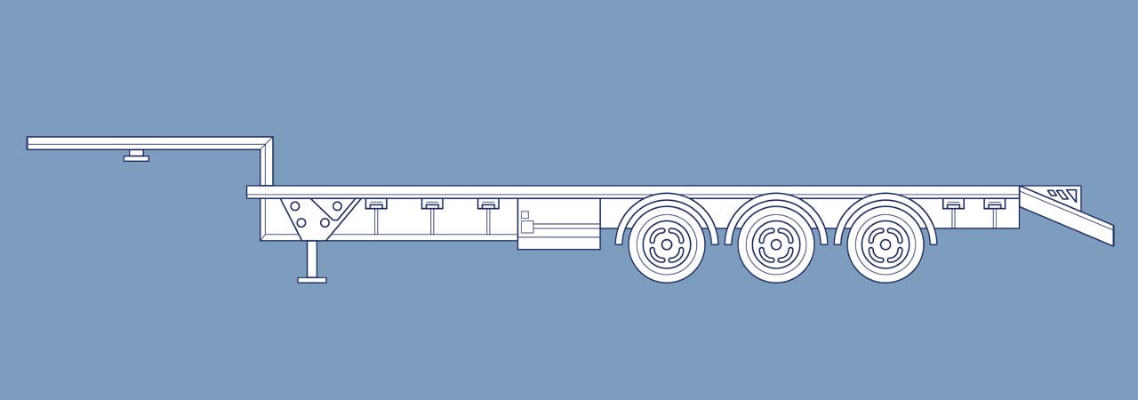 DSV step deck trailer